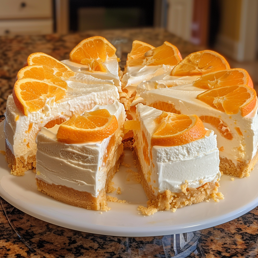No-Bake Orange Creamsicle Cheesecake Recipe: A Citrus Dream Dessert 2 No-Bake Orange Creamsicle Cheesecake