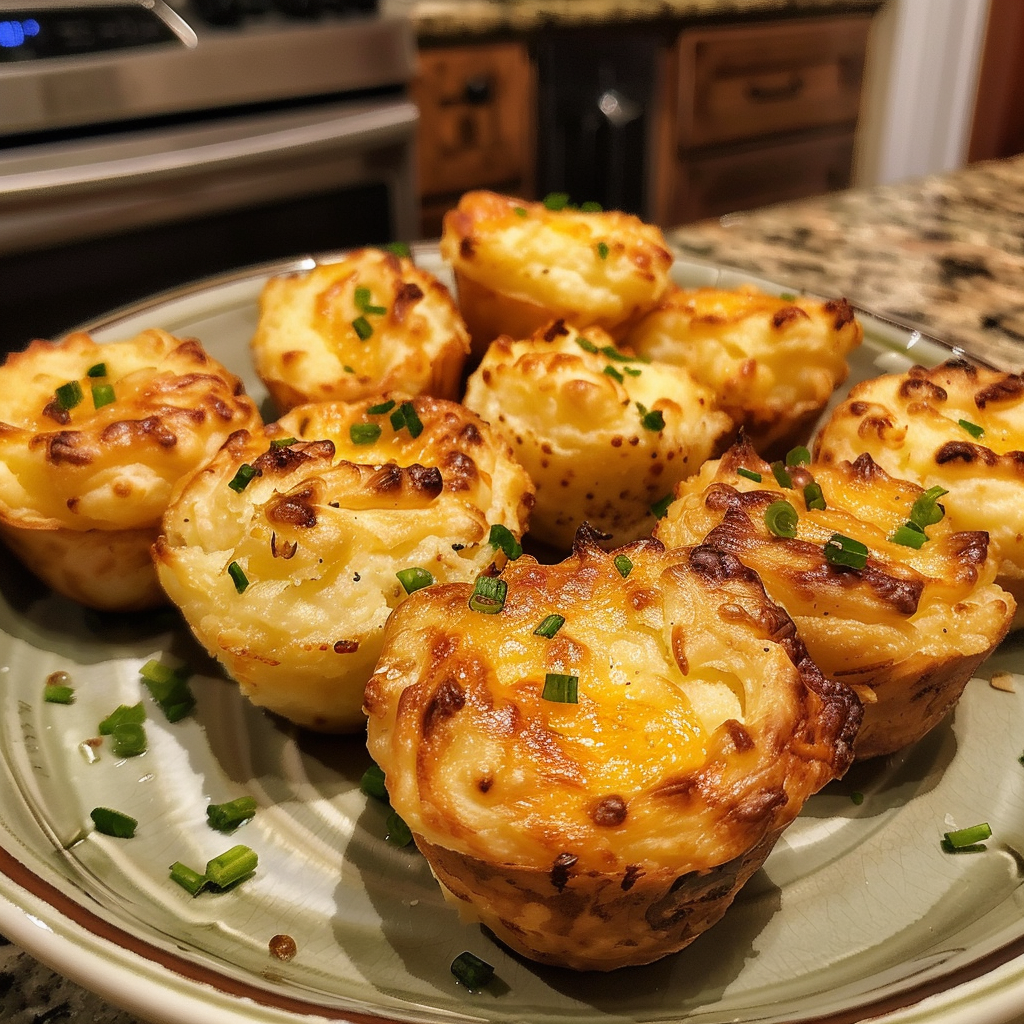 Cheesy Mashed Potato Puffs