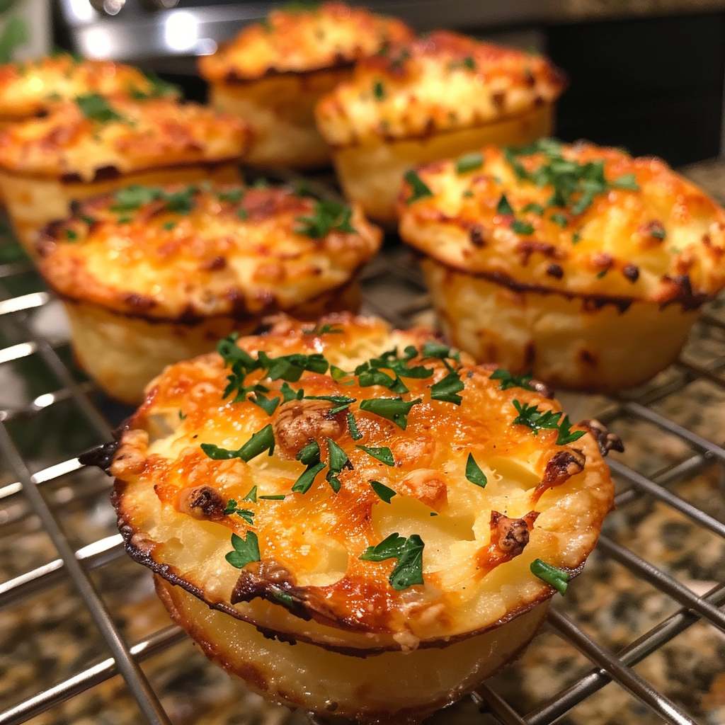 Cheesy Mashed Potato Puffs