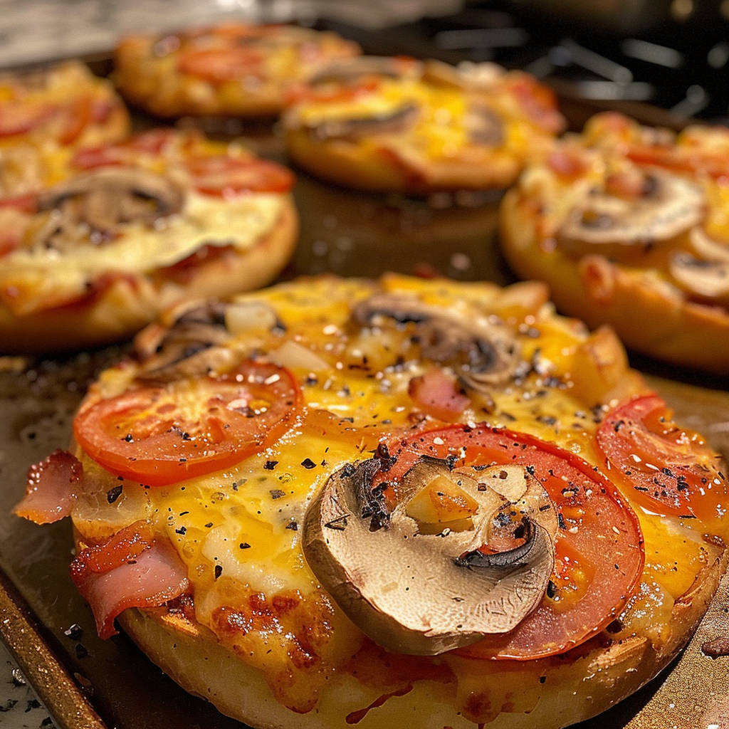 English Muffin Breakfast Pizza 1