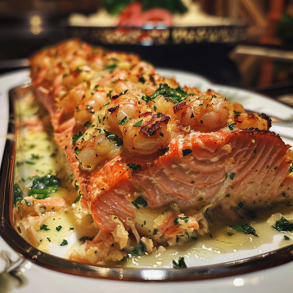 Crab and Shrimp Stuffed Salmon: A Seafood Lover’s Dream 3 HHHHHHH