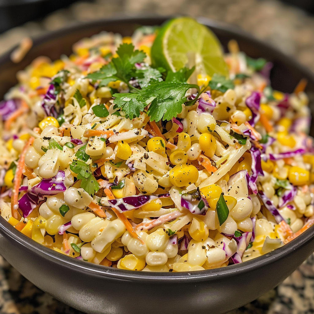 Mexican Street Corn Coleslaw: A Creamy, Tangy Summer Favorite 2 Mexican Street Corn Coleslaw
