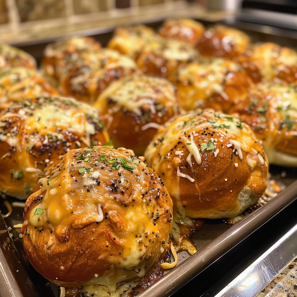 Garlic Parmesan Cheeseburger Bombs – Easy & Cheesy Snack Idea 3 SSSSSSSS