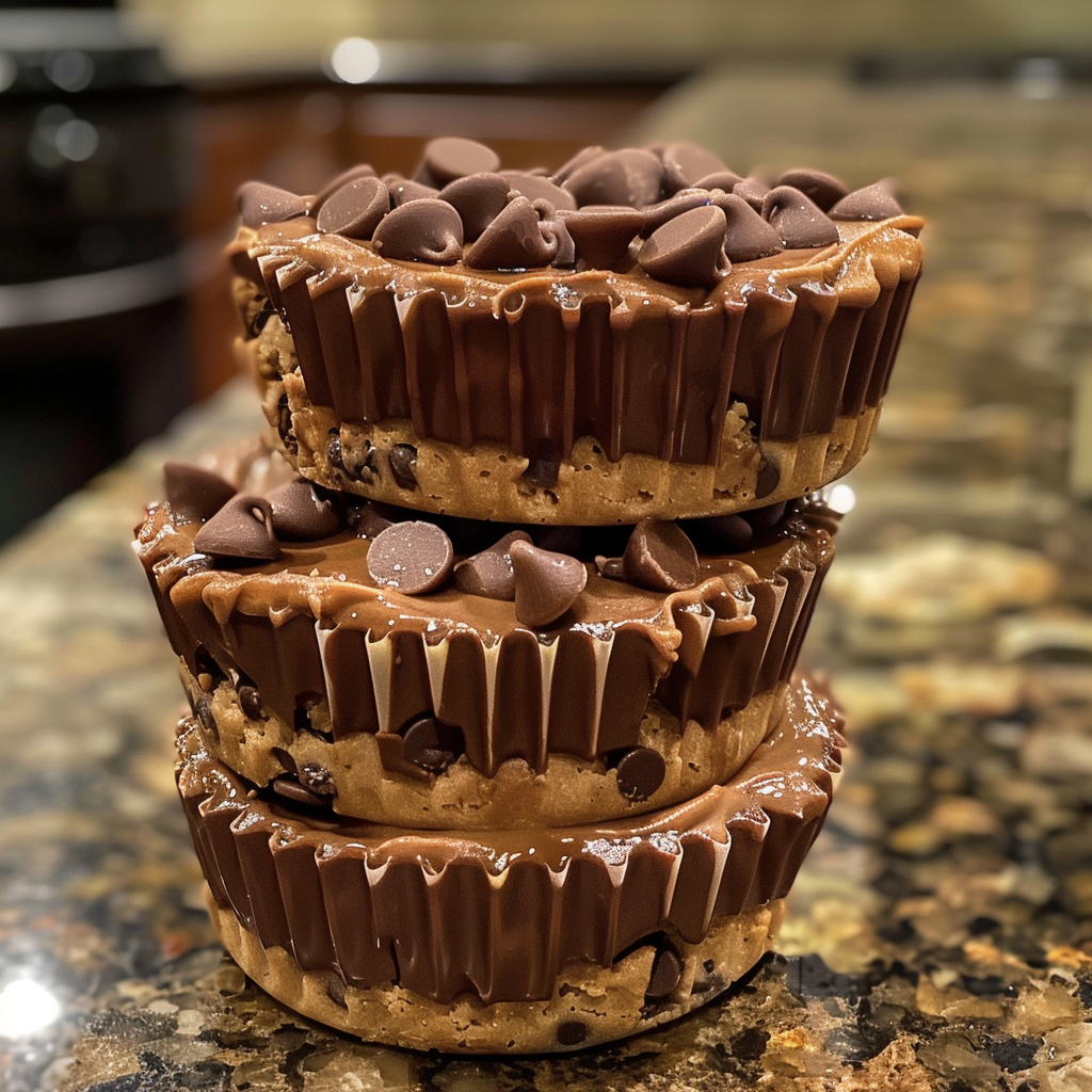 No-Bake Chocolate Chip Cookie Dough Cups – The Perfect Egg-Free Treat 3 FH