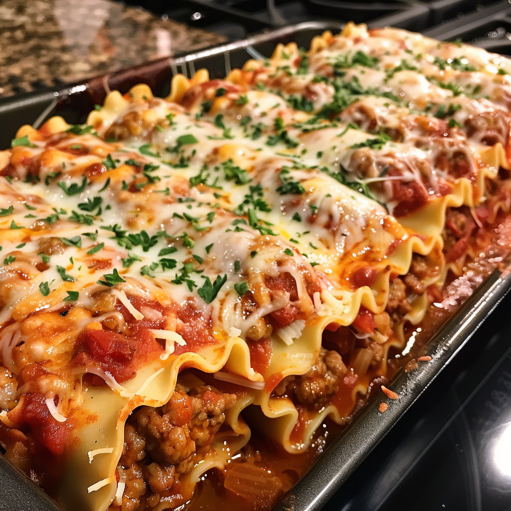 Italian Meatball Lasagna Roll Ups