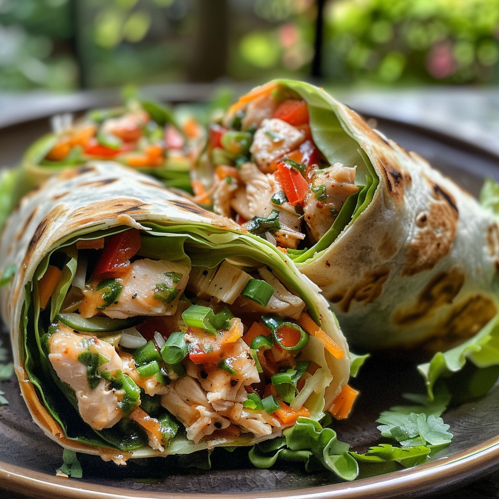 Thai Chicken Salad Wraps