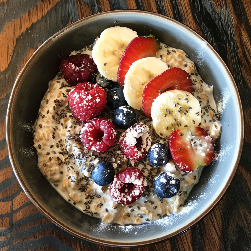 Banana Berry Overnight Oats