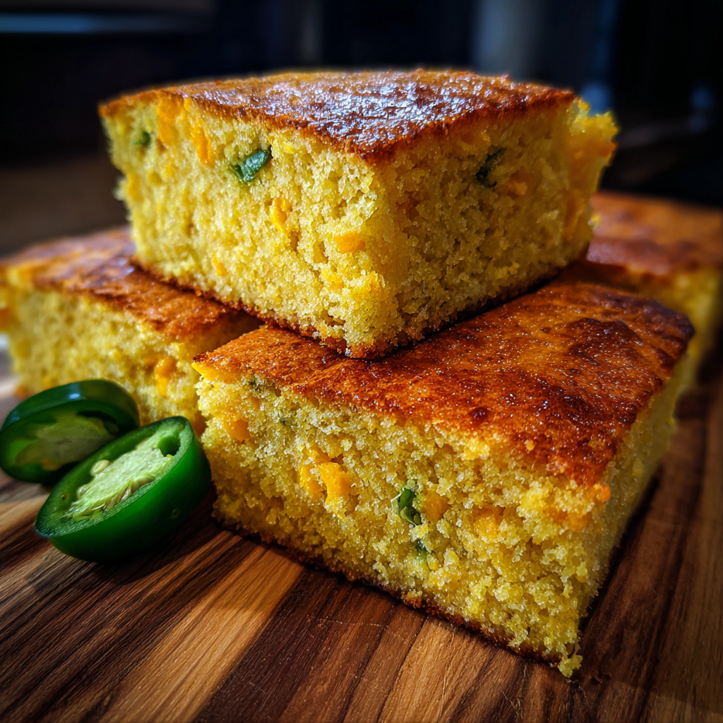 Jalapeño Cheddar Cornbread – A Spicy, Cheesy Twist on a Classic 5 Jalapeno Cheddar Cornbreade