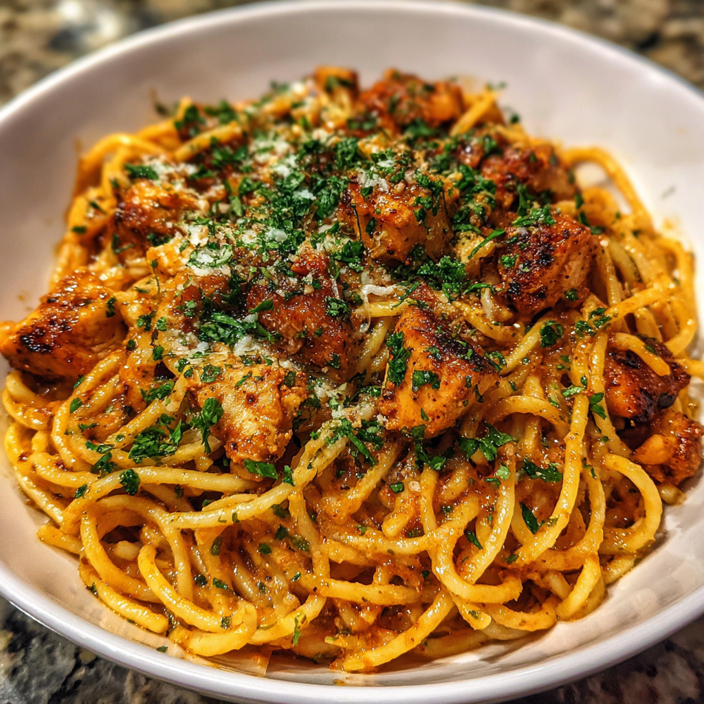 Spicy Southern Chicken Spaghetti2
