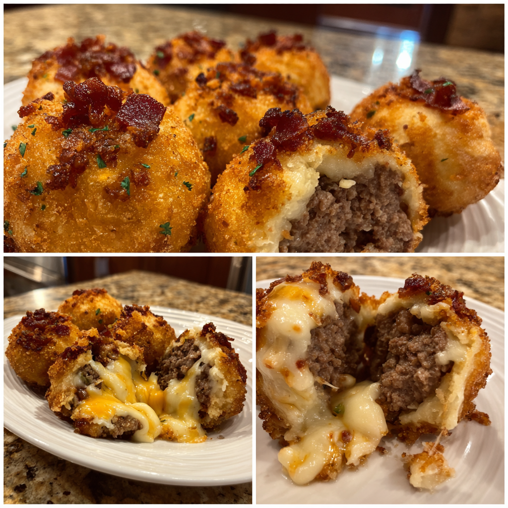 Garlic Parmesan Cheeseburger Bombs – A Cheesy, Flavor-Packed Snack 5 galic