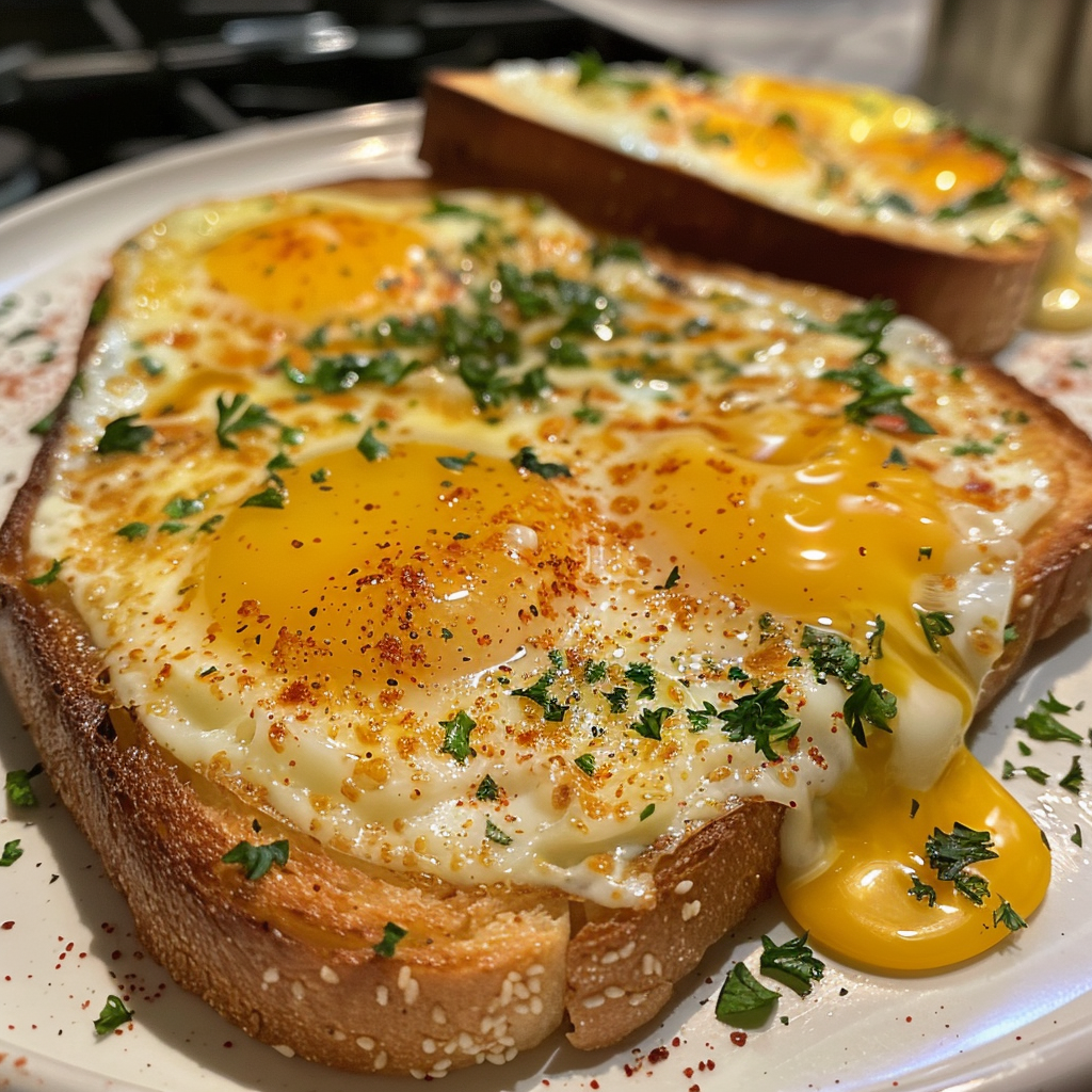 Air Fryer Cheesy Egg Toast 3