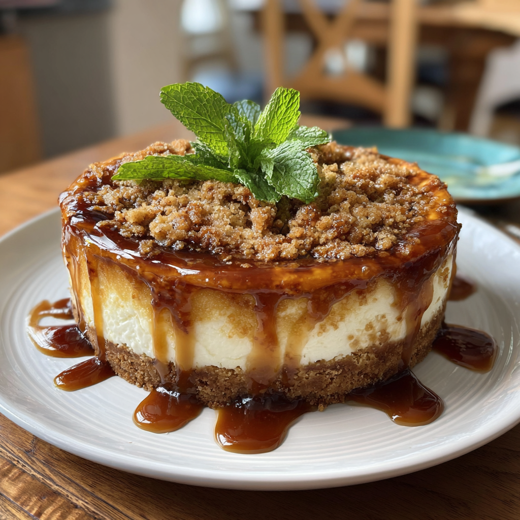 Apple Crumble Cheesecake – Creamy, Crunchy & Full of Fall Flavor 5 Apple Crumble Cheesecake 2