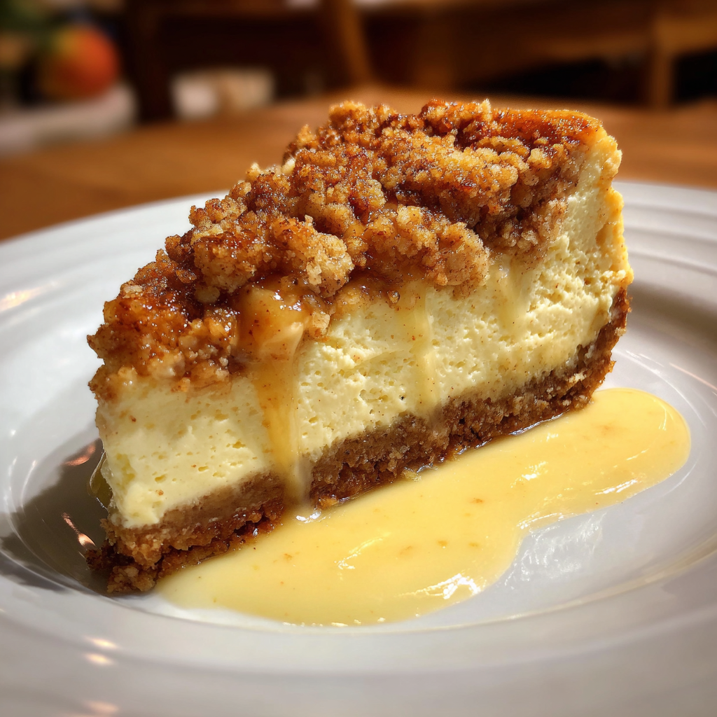 Apple Crumble Cheesecake – Creamy, Crunchy & Full of Fall Flavor 7 Apple Crumble Cheesecake 4