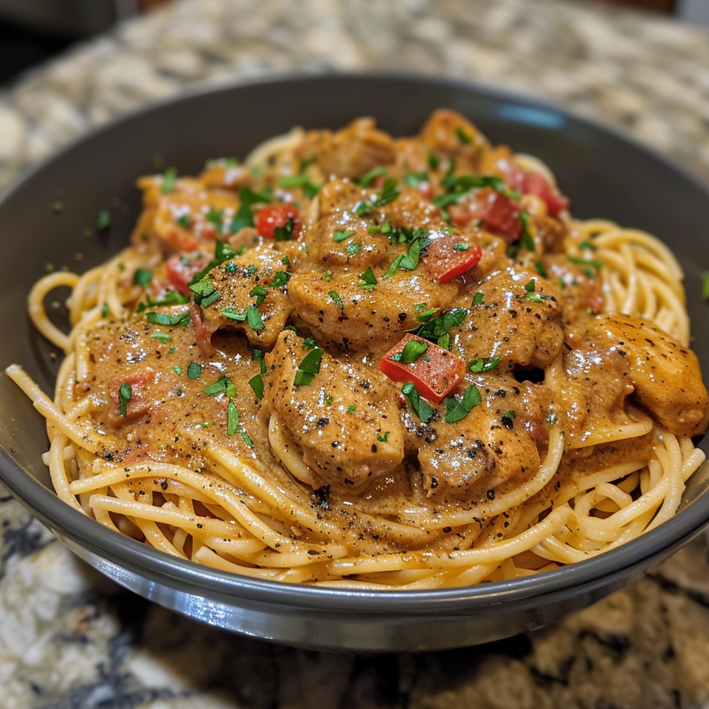 Bold & Creamy Cajun Chicken Spaghetti – A Spicy, Flavor-Packed Comfort Dish 5 Bold Creamy Cajun Chicken Spaghetti 4