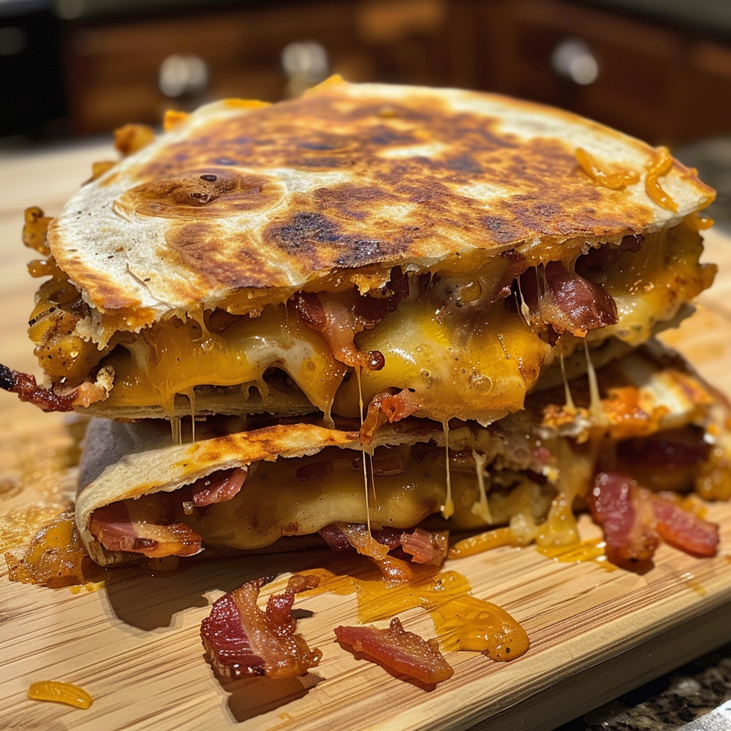 Cheesy Bacon Ranch Quesadilla 2
