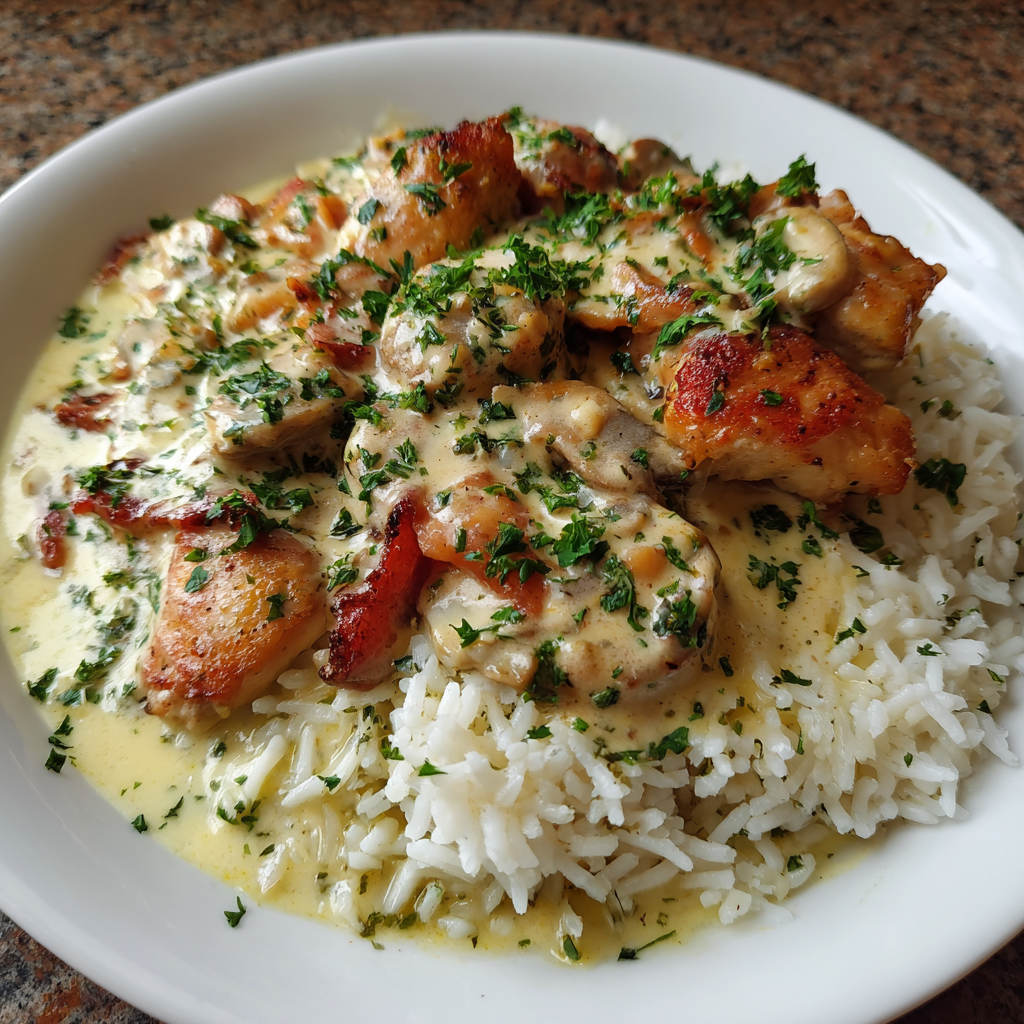 Creamy Creamy Smothered Chicken and Rice 2