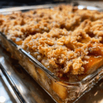 EASY APPLE CRISP with cake mix 3