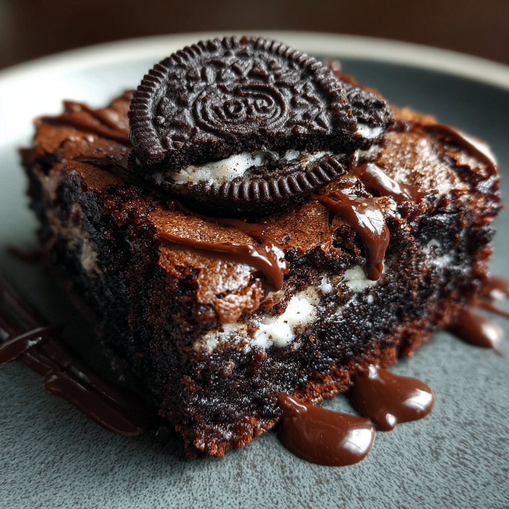 Easy Fudgy Oreo Brownie 4