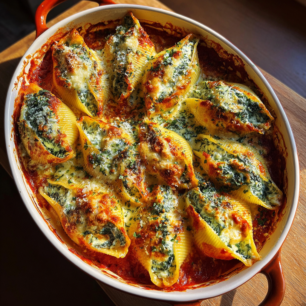 Easy Spinach and Ricotta Stuffed Shells 2