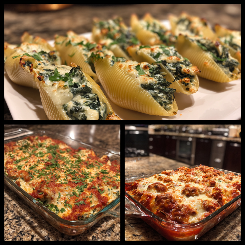 Easy Spinach and Ricotta Stuffed Shells 4
