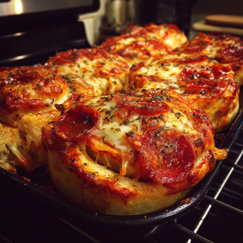 High Protein Pepperoni Pizza Rolls 4