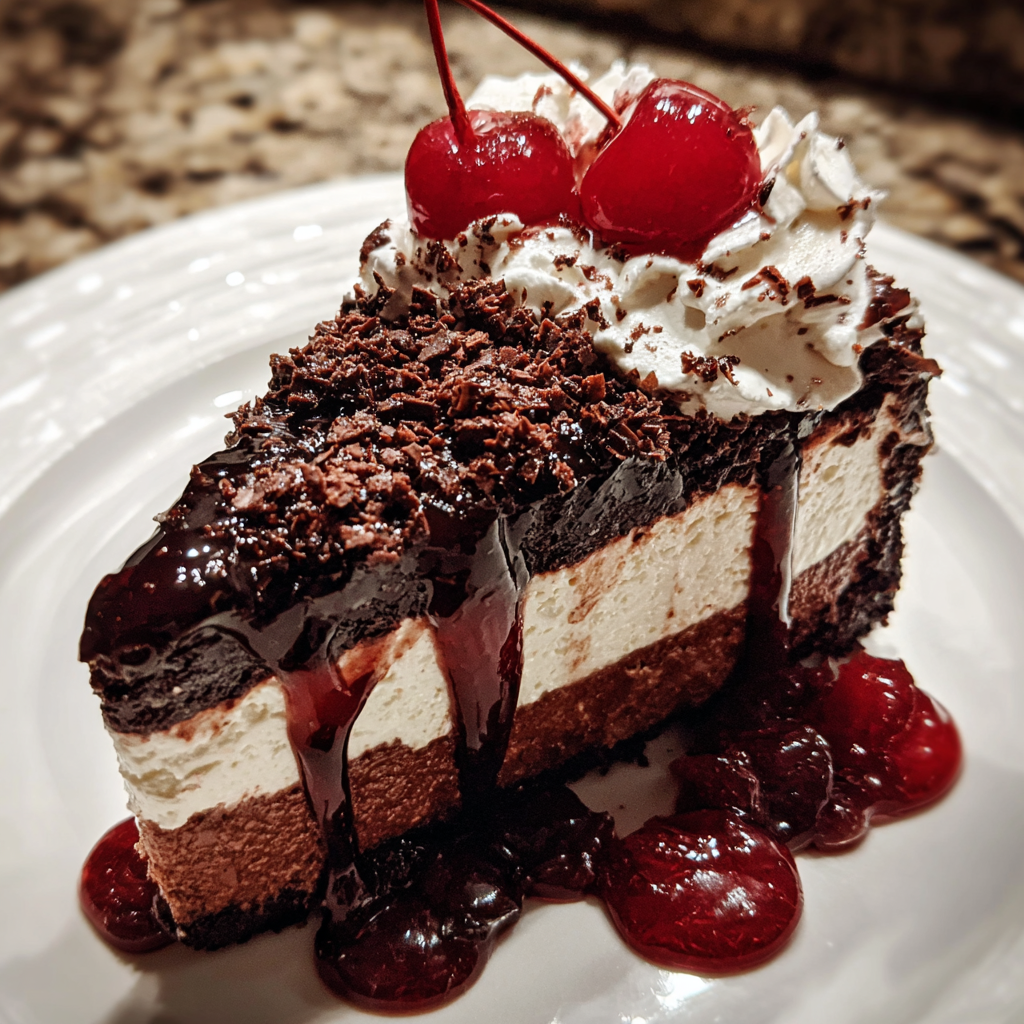 Black Forest Cheesecake Recipe | Rich, Chocolatey Dessert with Cherries 7 Indulge in Irresistible Black Forest Cheesecake 4
