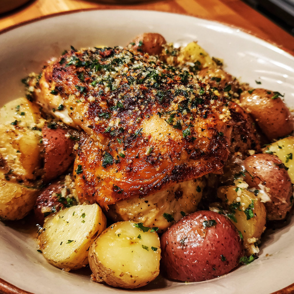 Easy Garlic Parmesan Crockpot Chicken & Potatoes Recipe 5 manibdf 38321 amateur photo from reddit. taken with an iphone 6b2f97cd 43b1 48f1 b728 fcc38d55c172 3