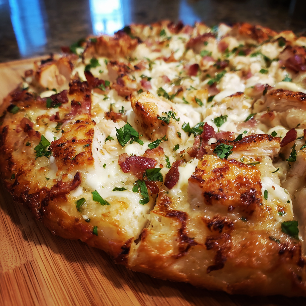 BBQ Chicken Bacon Ranch Pizza 3