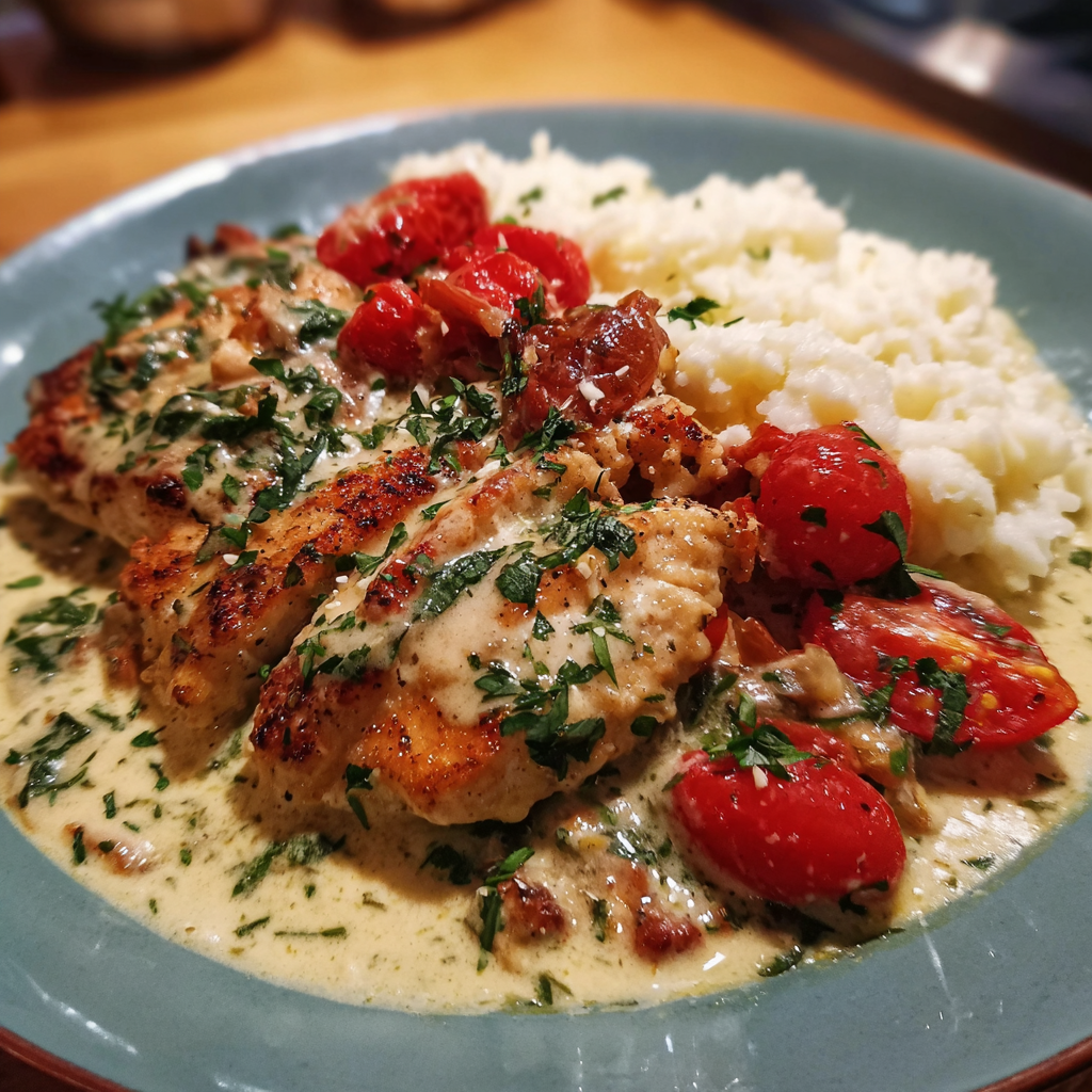 Creamy Garlic Butter Tuscan Chicken – A Restaurant-Style Dinner at Home 5 Creamy Garlic Butter Tuscan Chicken 3