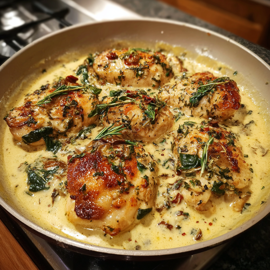 Creamy Garlic Butter Tuscan Chicken 4