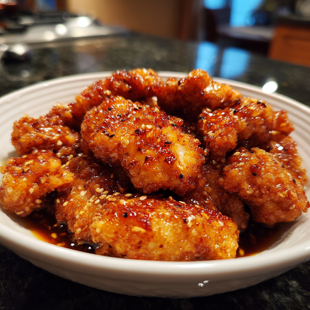 Crispy Honey Garlic Chicken Tenders 4
