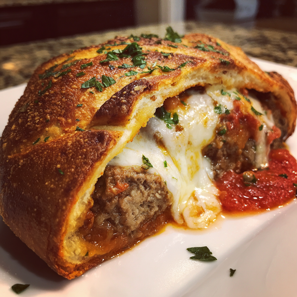 Mozzarella Cheese Steak Stromboli 2