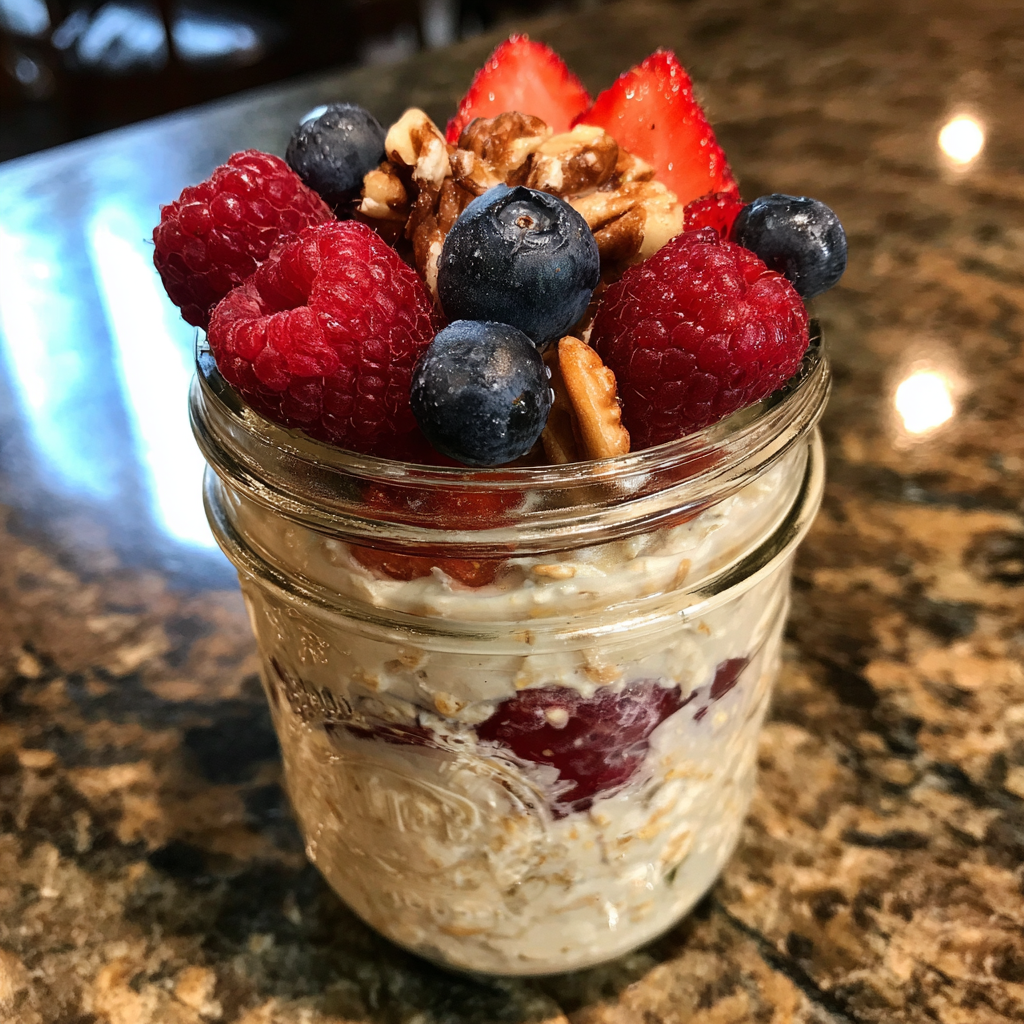Overnight Oats Jar Breakfast Prep 1