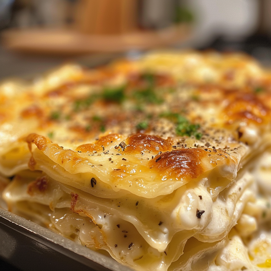 White Lasagna: Creamy, Cheesy, and Comforting Perfection 5 WHITE LASAGNA 2