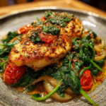 Baked Feta Chicken with Spinach 1