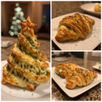 Basil Pesto Cheesy Puff Pastry Christmas Tree 2