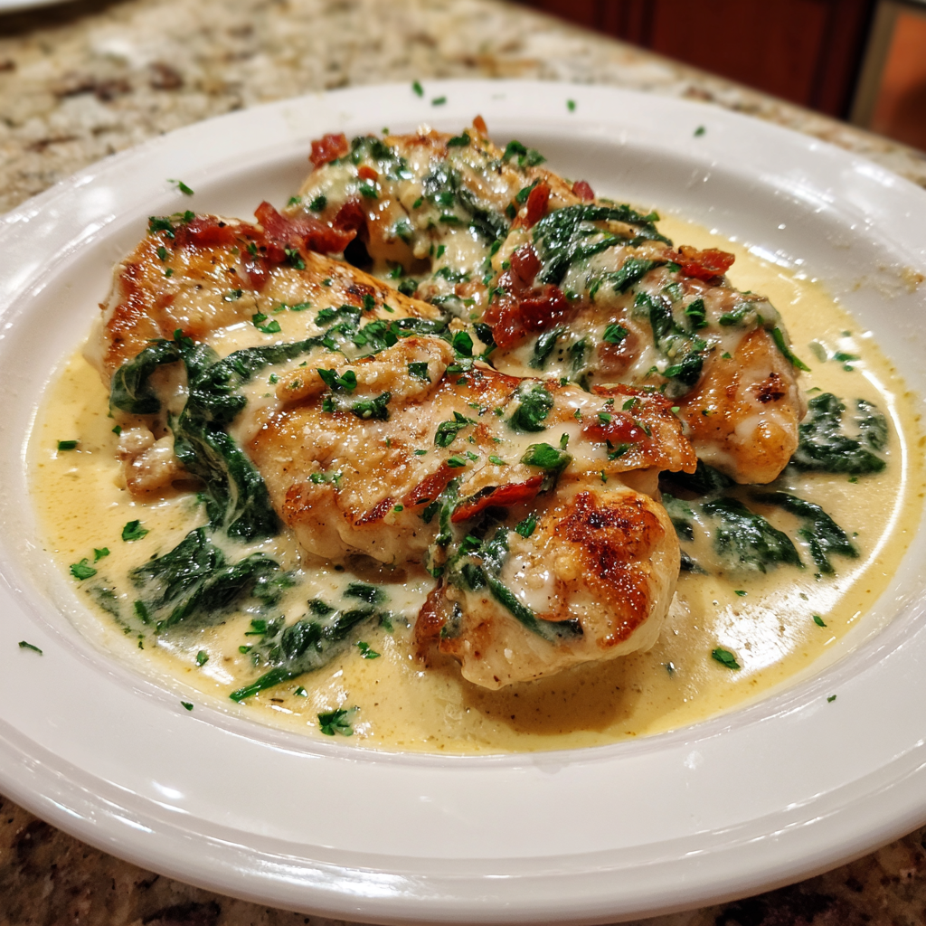 Chicken Florentine with Creamy Garlic Sauce – Elegant, Easy Dinner in One Skillet 5 Chicken Florentine with Creamy Sauce 3