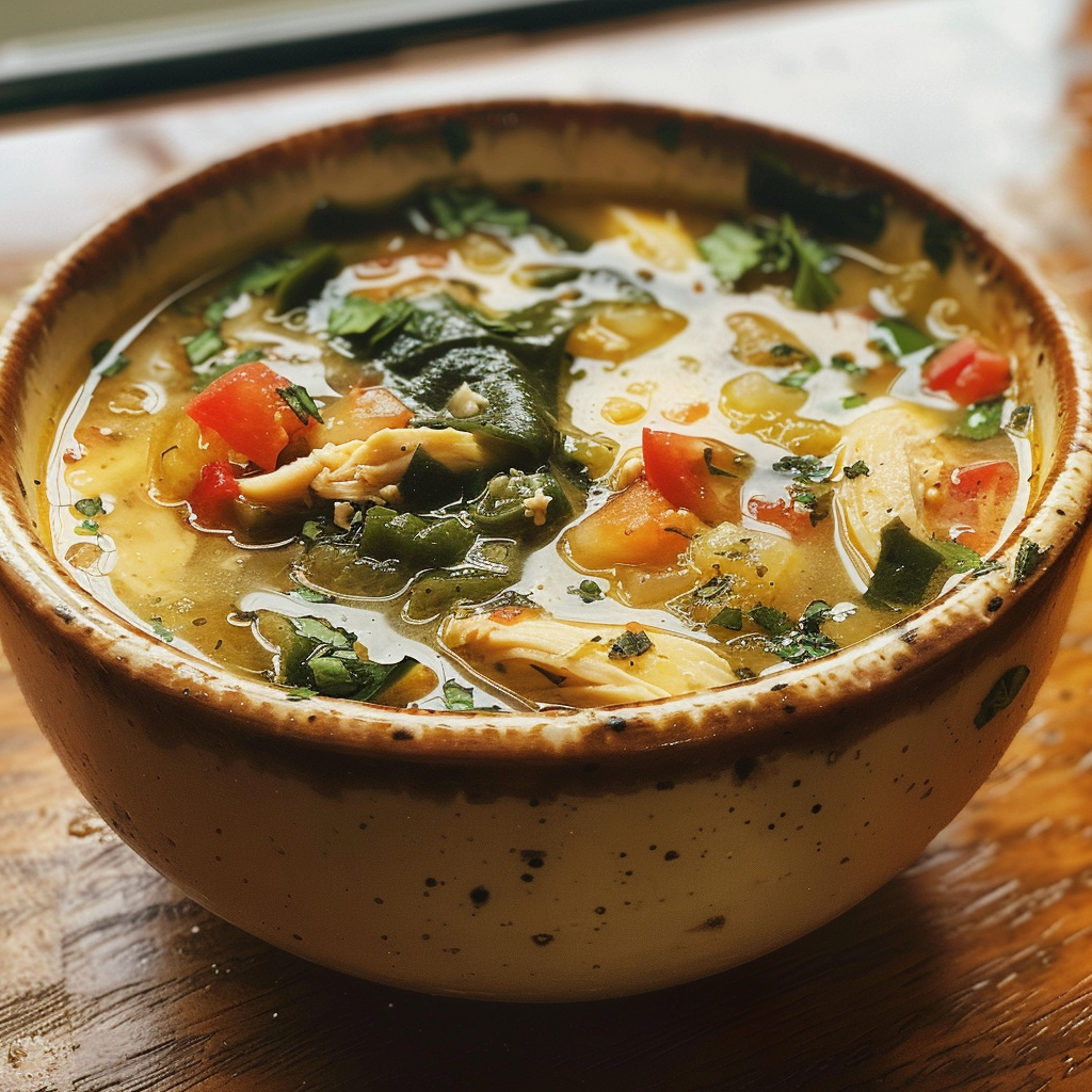 Chicken Poblano Soup 2