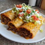 Crispy Beef Cheese Chimichangas 2