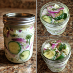 Greek Cucumber Yogurt Salad Jar 2