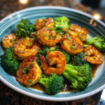 Honey Garlic Shrimp with Broccoli 2