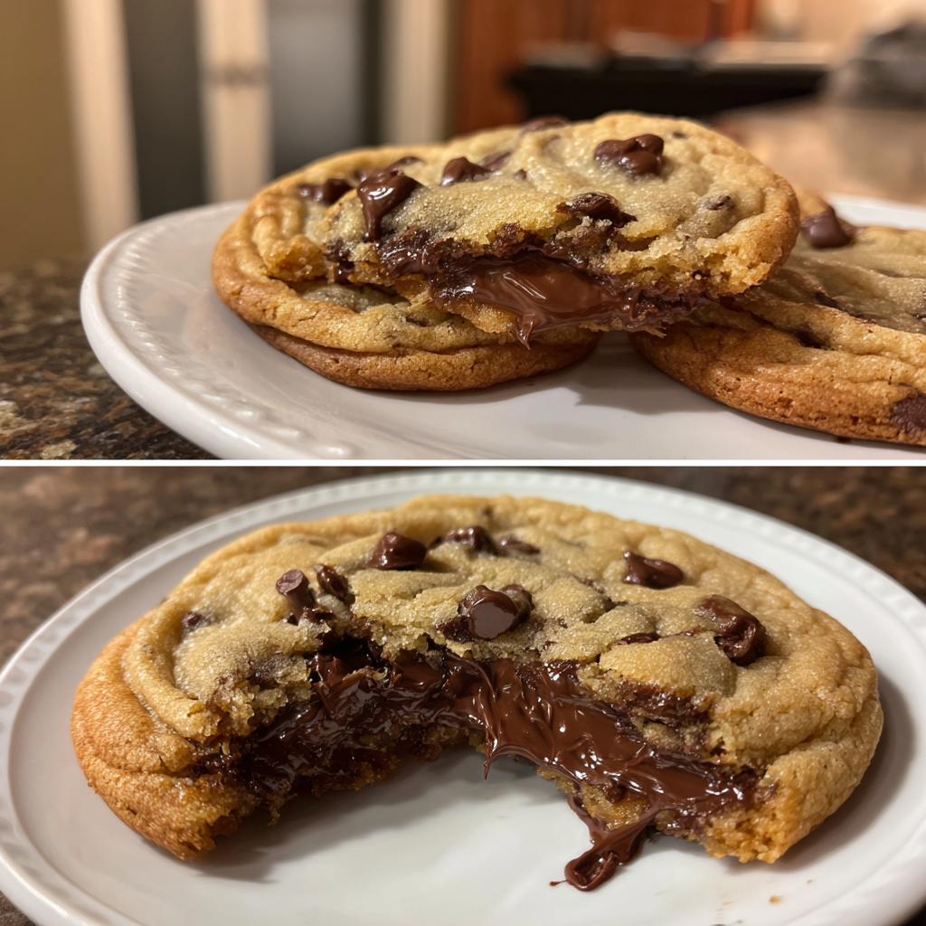Nutella Stuffed Chocolate Chip Cookies: Gooey Centers and Bakery-Style Flavor 5 Nutella Stuffed Chocolate Chip Cookies 3