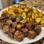 Slow Cooker Garlic Butter Beef Bites with Potatoes 1