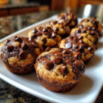 Chocolate Chip Cookie Dough Brownie Bites 3