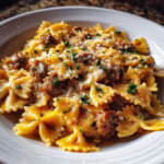 Italian Sausage with Bow Tie Pasta 2