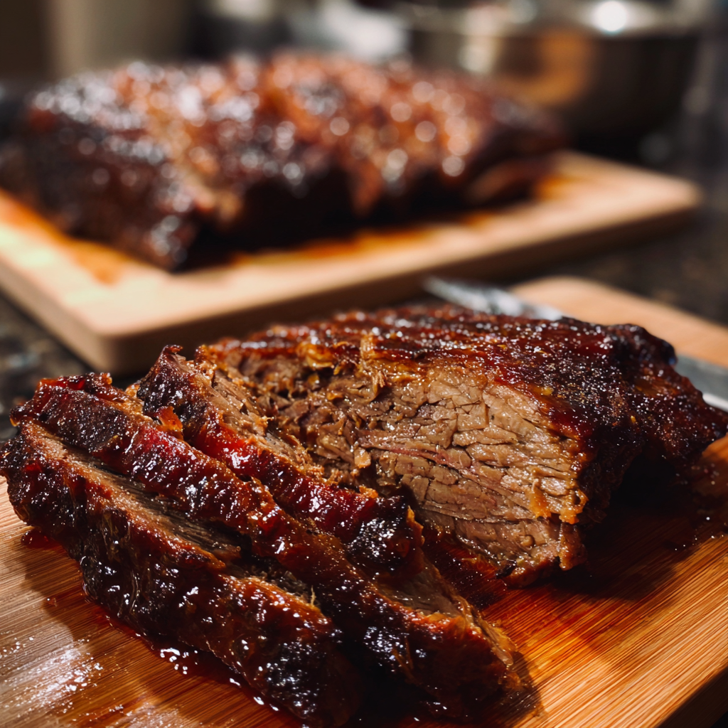 Slow Cooker 5 Ingredient BBQ Beef Brisket 3
