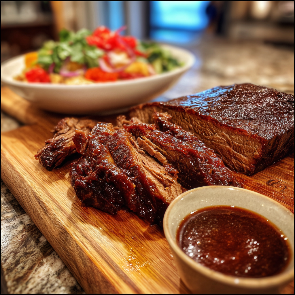 Slow Cooker 5 Ingredient BBQ Beef Brisket 4