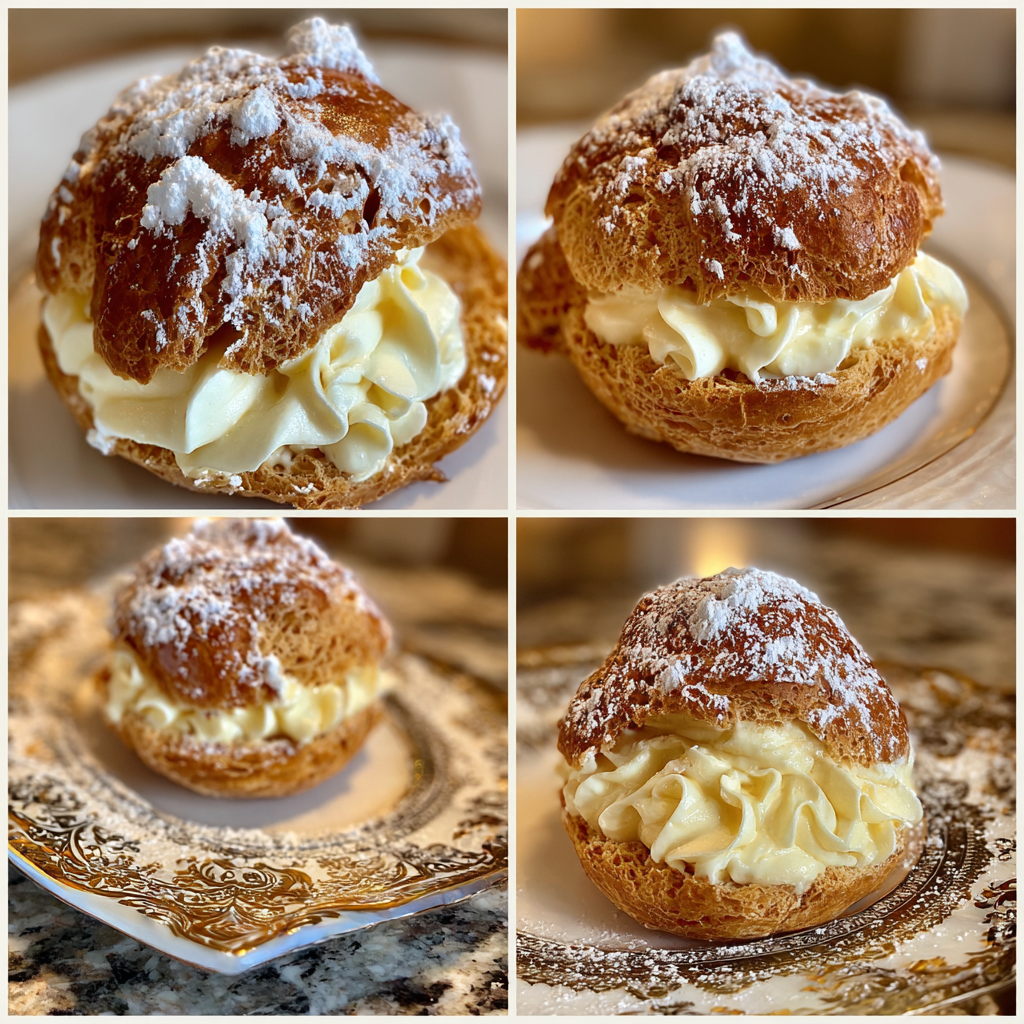 Special Italian Cream Puffs with Custard Filling 2