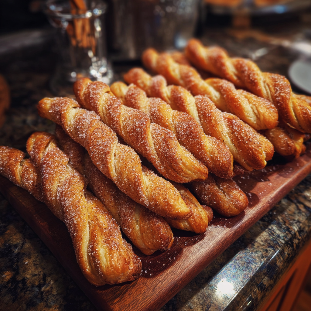 golden brown cinnamon sugar twists 2