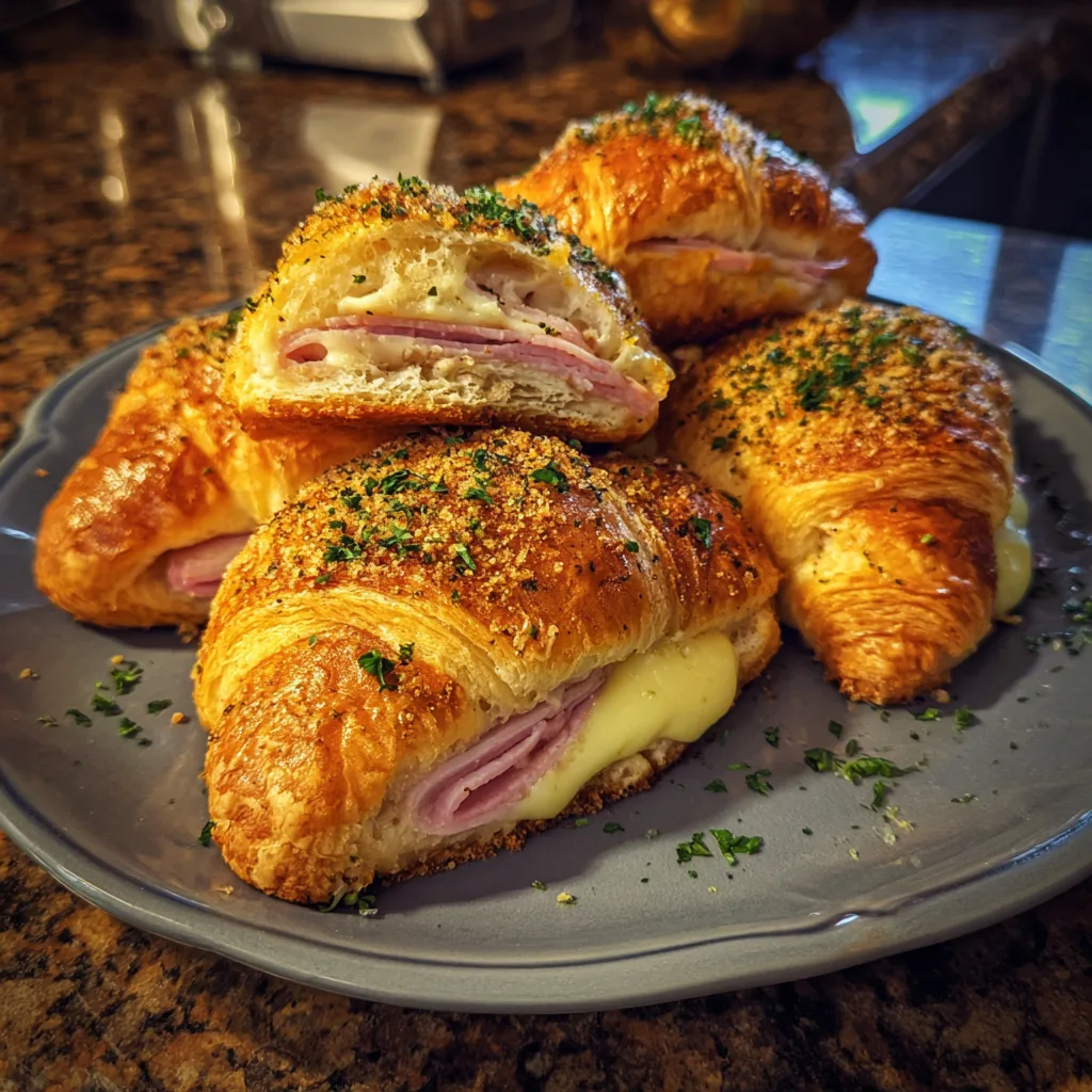 Chicken Cordon Bleu Crescent Rolls 2